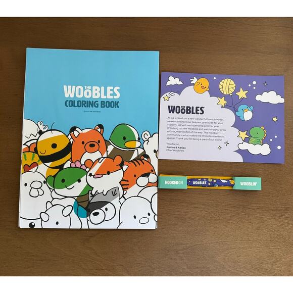 The Woobles 2026 Get Your Stitch In Crochet Hook & Pierre's House Coloring Book